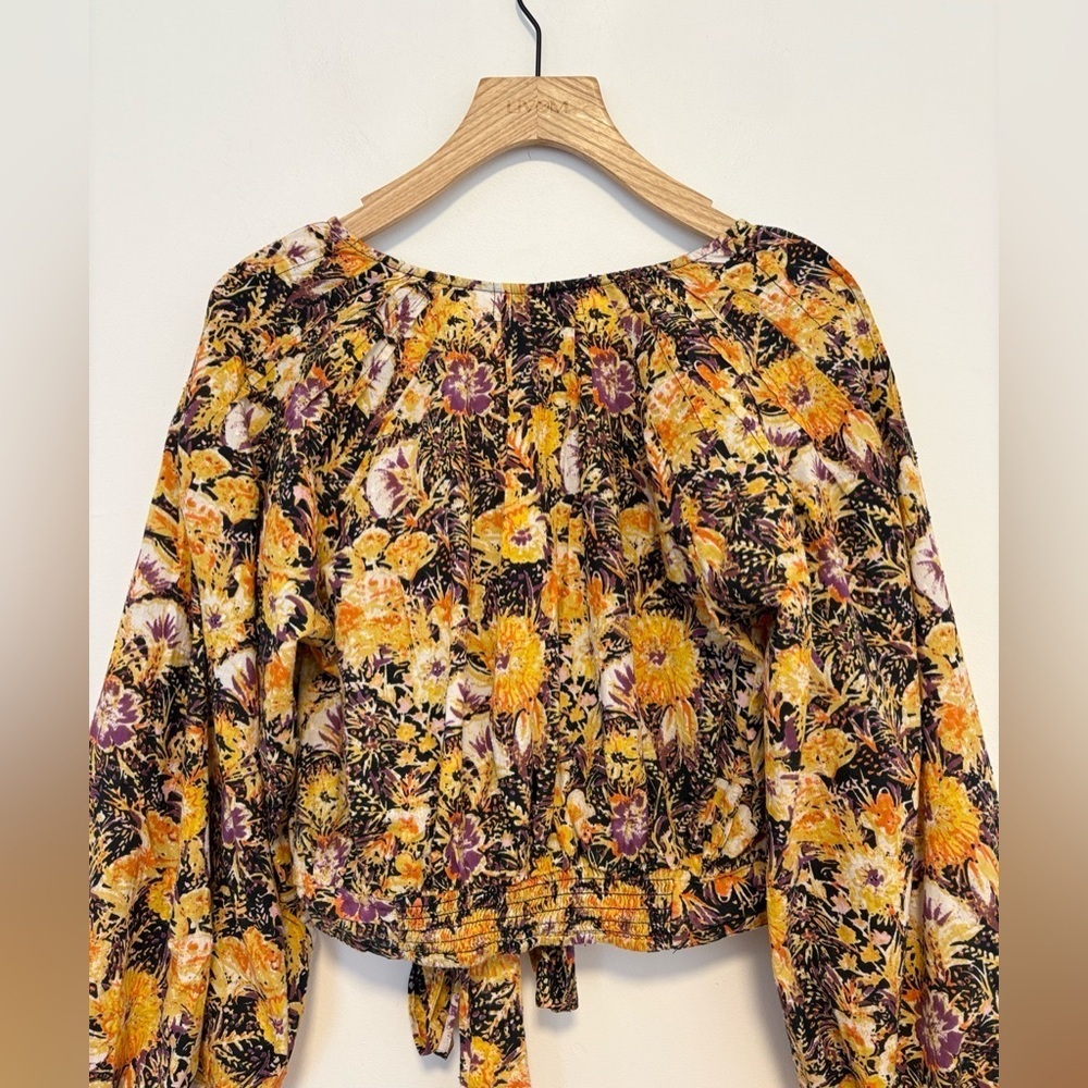 Free people party playlist wrap blouse, sz : small - Picture 12 of 15